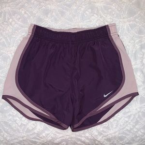Purple Nike shorts